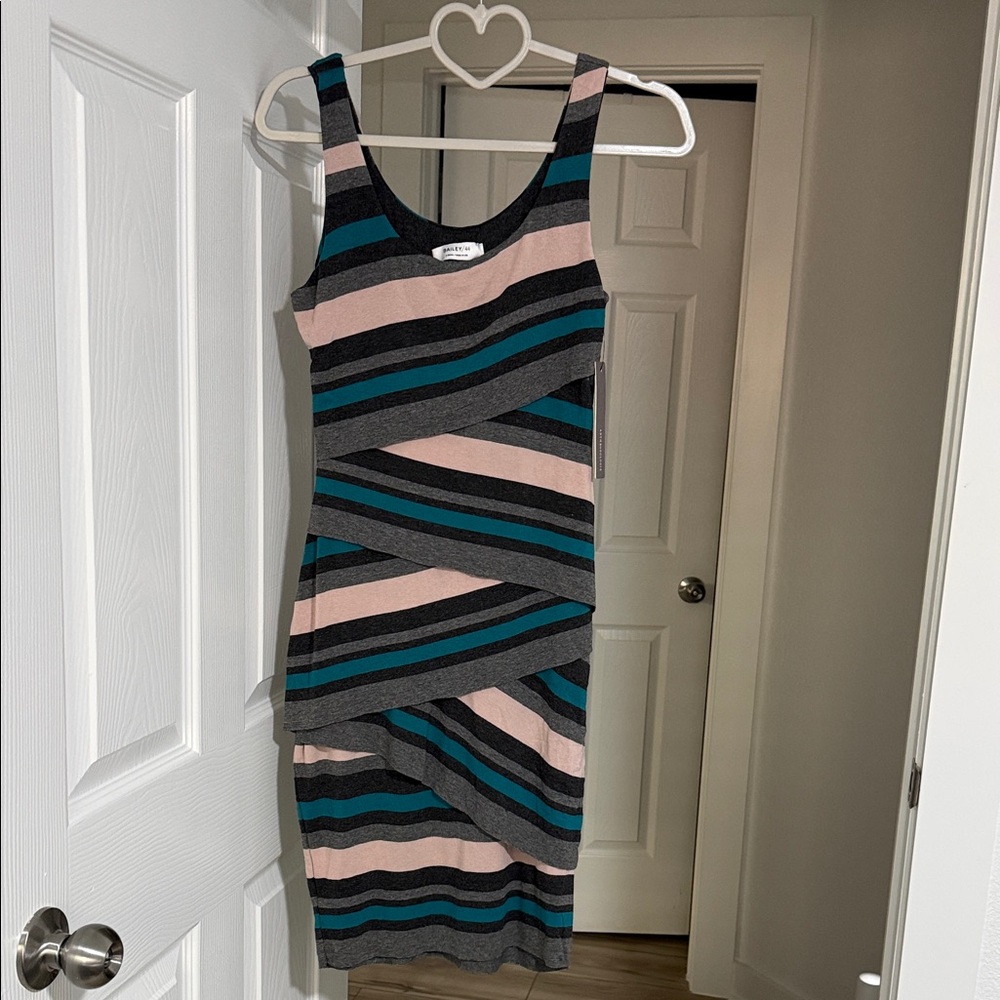 Anthropologie Bailey 44 Multicolor Striped Mini Dress